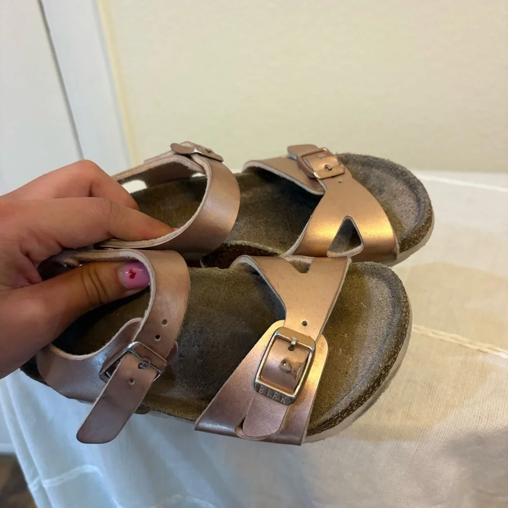 Birkenstock Rio Kids Sandals Metallic Pink